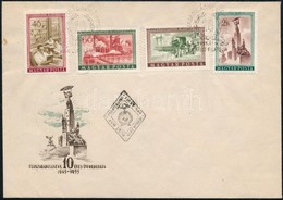 1955 Felszabadulás (III.) Sor FDC-n - Otros & Sin Clasificación