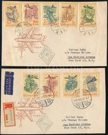 1958 Repülő (VI.) Sor 20Ft Záróérték Nélkül 2 FDC-n - Sonstige & Ohne Zuordnung