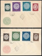 1960 Halasi Csipke (I.) Sor + Téli Olimpia (II.) Sor + Bélyegnap (33.) 5 Db FDC-n - Sonstige & Ohne Zuordnung