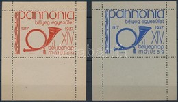 1937/2ca+2cb Pannónia Bélyegegyesület XIV. Bélyegnap Emlékív Pár (20.000) - Sonstige & Ohne Zuordnung