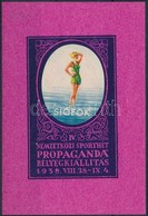1938/5b Siófoki Nemzetközi Sporthét Emlékív (8.000) - Sonstige & Ohne Zuordnung
