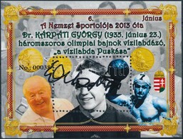 ** 2019 A Nemzet Sportolója Dr. Kárpáti György Vízilabdázó '0038' Sorszámmal Dedikált Emlékív - Otros & Sin Clasificación