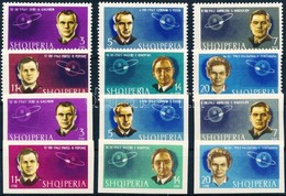 ** 1963 Szovjet űrhajósok Fogazott és Vágott Sor Mi 757-762 AB - Sonstige & Ohne Zuordnung