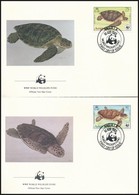 1983 WWF: Teknős Sor Mi 541-544 4 Db FDC-n - Andere & Zonder Classificatie