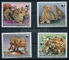 ** 1984 WWF Gepárdok Sor,
WWF Cheetah Set
Mi 957-960 - Sonstige & Ohne Zuordnung