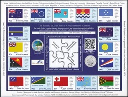 ** 2012 Csendes-óceáni Szigetek Konferenciája, Zászlók, 14 értékes + 16 értékes Kisív - Otros & Sin Clasificación