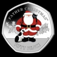 Gibraltar 50p Coin 2019 Christmas 'Diamond Finish' - Gibraltar