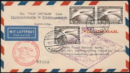 1930 Zeppelin Európa-Pán-Amerika Körrepülés Levél 3 X 4RM Südamerikafahrt Bérmentesítéssel. Rendkívül Ritka!! Certificat - Otros & Sin Clasificación