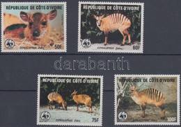 ** 1985 WWF Zebra-bóbitásantilop Sor Mi 881-884 - Other & Unclassified