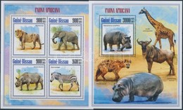 ** 2013 Afrikai állatok Kisív 4é + Blokk - Andere & Zonder Classificatie