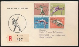 1956 Sport Sor Ajánlott FDC-n Mi 342-345 - Sonstige & Ohne Zuordnung