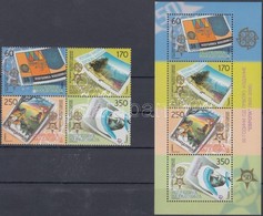 ** 2005 50 éves A CEPT Négyestömb Mi 370-373 + Blokk Mi 13 - Andere & Zonder Classificatie