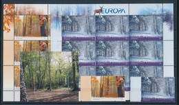 ** 2011 Europa CEPT Erdők Sor + Kisívpár Mi 593-594 + Blokk Mi 23 - Otros & Sin Clasificación