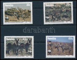 ** 1991 WWF Zebrák Sor,
WWF Zebras Set
Mi 702-705 - Other & Unclassified