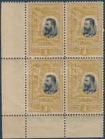 ** 1906 I. Károly Király ívsarki Négyestömb Mi 185 - Otros & Sin Clasificación