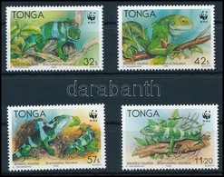 ** 1990 WWF Iguána Sor,
WWF Iguana Set
Mi 1140-1143 - Sonstige & Ohne Zuordnung