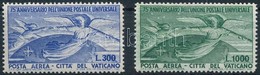 * 1949 75 éves Az UPU Sor Mi 161-162 (elsárgult Gumi, Törés / Yellowish Gum, Fold) - Otros & Sin Clasificación