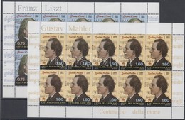 ** 2011 Liszt Ferenc és Gustav Mahler Kisívpár Mi 1726-1727 - Andere & Zonder Classificatie