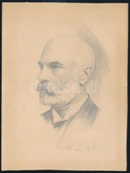 Kampis János (1886-?): Adolph W. Mozolowsky. Ceruza, Papír, Jelzett, 21×16 Cm - Otros & Sin Clasificación