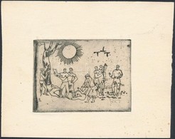 André Gastmans(?-?): Ex Libris Leo Arras. Rézkarc, Papír, Jelzett, 8,5x6,5 Cm - Sonstige & Ohne Zuordnung