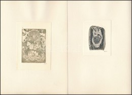 Didelyte, Gražina (1938-2007): 4 Db Ex Libris, Rézkarc, Papír, Jelzett, Különböző Méretben / Etched, Signed Bookplates - Otros & Sin Clasificación