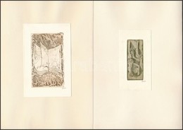 Didelyte, Gražina (1938-2007):3 Db Ex Libris, Rézkarc, Papír, Jelzett, Különböző Méretben / Etched, Signed Bookplates - Otros & Sin Clasificación