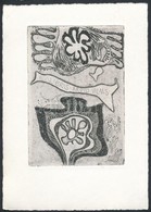 Tolli, Vive (1928- ): Ex Libris, Rézkarc, Papír, Jelzett, 9,5×6,5 Cm - Otros & Sin Clasificación