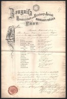 1859 Pest, Nicolaus Röser Kereskedelmi Iskolájának Fejléces Bizonyítványa Szignettával - Unclassified