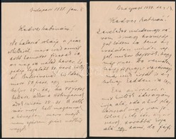 1880-1881 3 Db Személyes Hangvételű, Kézzel írt Levél - Zonder Classificatie