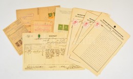 1897-1954 10 Db Anyakönyvi Kivonat Fordításokkal, Ellenörző Jegy, Tulajdoni Lap, Illetékbélyegekkel - Unclassified