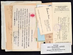 Cca 1800-1940 25 Db Vegyes Papírrégiség: Irat, Reklám, Recept, Jegy - Sin Clasificación