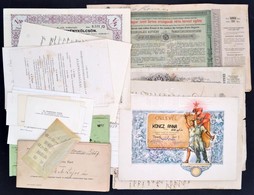 Cca 1900-1940 Kis Vegyes Papírrégiség Tétel - Sin Clasificación