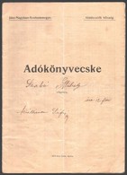 Cca 1920 Abádszalók, Községi Mezőőr Adókönyvecskéje - Unclassified