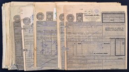 1942-1947 25 Db Karbonnyomású 1P 50f-es Teheráru Fuvarlevél + 10 Db Másodpéldány - Unclassified