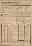 Cca 1948 MASZOVLET Légifuvarlevél 1 Ft Illetékbélyeggel, Párizsba Küldött Küldeményről - Unclassified