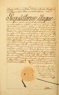 1820 A Nemestacskándi Csergheő Család Nemességi Bizonyítványa. 15 Kézzel Beírt Oldal, Kissé Sérült Papírkötésben - Zonder Classificatie