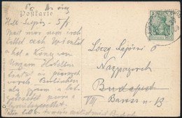 1910 Lóczy Lajos (geológus, 1849-1920) Saját Kézzel írt Levelezőlapja Feleségének Halleből - Zonder Classificatie
