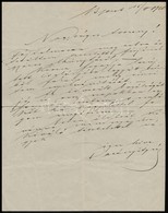 1920 Darányi Ignác Korábbi Földművelésügyi Miniszter Kézzel írt Részvétnyilvánító Levele Azonosítatlan Címzettnek - Sin Clasificación