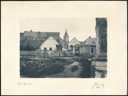 1941 Szentendre, Felméri Művészfólián Keresztül Készült Fotója, Aláírt, Szép állapotban, 12×17 Cm - Otros & Sin Clasificación