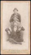 1896 Az Ezredéves Kiállításon Készült Humoros Emlékfotó, Kartonon, 15×8,5 Cm - Otros & Sin Clasificación