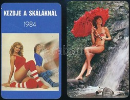 1978-1984 Skála, Toto-Lottó 3 Db Retro Erotikus Kártyanaptár - Werbung