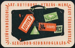 1959 IBUSZ  Reklámos Kártyanaptár - Advertising