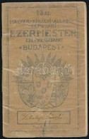 1932 A 13. Számú Magyar Királyi Állami Gépgyári Ezermester Cserkészcsapat Próbafüzete, Bejegyzésekkel, 18p - Scouting