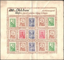 1937 Cserkész Jutalom Bélyegek Emléklapon - Scouting