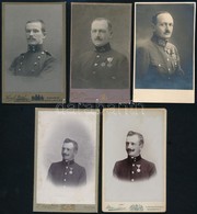 Cca 1900-1914 7 Db Vegyes Katonafotó, 10×6,5 és 13×8,5 Cm Közötti Méretekben - Other & Unclassified