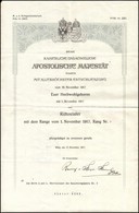 1915 Századosi Kinevezés Éder Győző (1890-1980) Cs. és Kir. Huszár Főhadnagy, A Brassói Cs. és Kir. 2. Huszárezred Tagja - Otros & Sin Clasificación