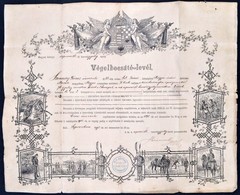 1893 Sopron, Végelbocsátó Levél Szonnay János Magyar Királyi Honvéd Gyalogos Részére A Magyar Királyi Soproni 18-ik Honv - Other & Unclassified