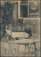 Cca 1910 Kerthelyiség, Kocsma, Feliratozott Fotó 23x17 Cm - Other & Unclassified