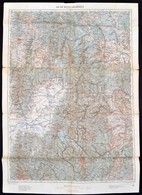 Cca 1910 Kézdivásáhely és Környékének Katonai Térképe 63x44 Cm - Andere & Zonder Classificatie