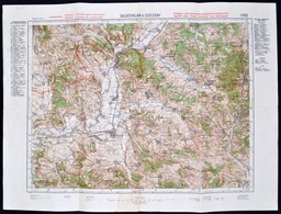 1933 Salgótarján és Szécsény Katonai Térképe, Magyar Királyi Állami Térképészet, 48x63 Cm - Sonstige & Ohne Zuordnung